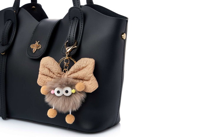 Lucky Bees Bolsa de Hombro Celeste Black, Bolso Elegante de Cuero de Polivinilo para Mujer, Accesorio de Moda Versátil y Sofisticado